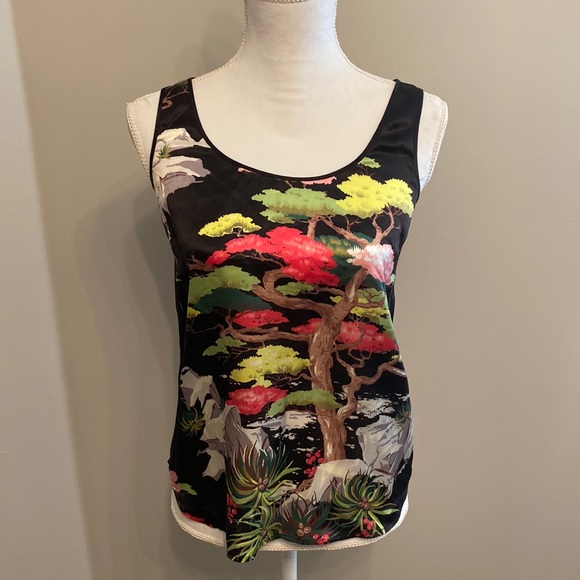 Silk tank with Oriental design - Picture 1 of 5